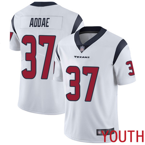 Houston Texans Limited White Youth Jahleel Addae Road Jersey NFL Football #37 Vapor Untouchable
